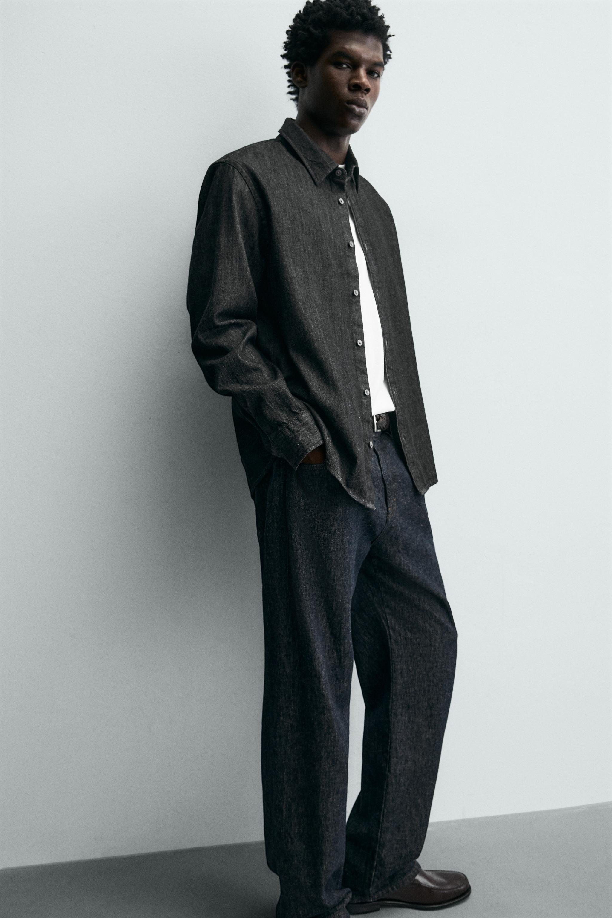 RELAXED FIT DENIM SHIRT